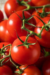 Raw Organic Vine Ripe Red Tomatoes