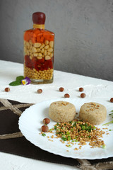 Fish cutlets on a plate
