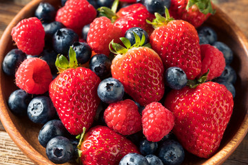 Raw Organic Assorted Fresh Berries