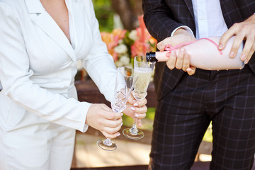 Stylish wedding picnic