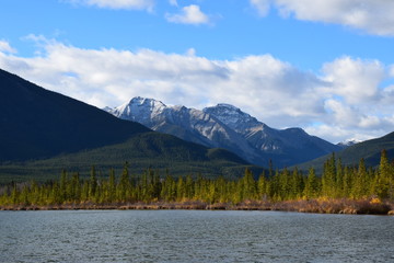 Canadian Rockies - Banff and Jasper national parks. Mountains, rivers and lakes, pristine nature,...