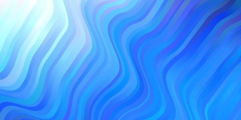 Light BLUE vector background with bent lines.