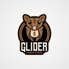 glider gaming esports logo template design