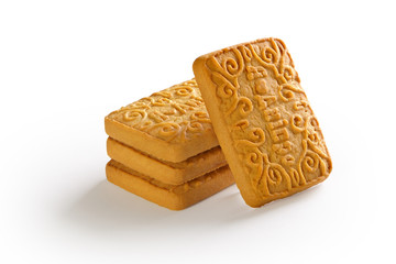 rectangular shortbread cookies on a white background
rectangular cookie, square cookie