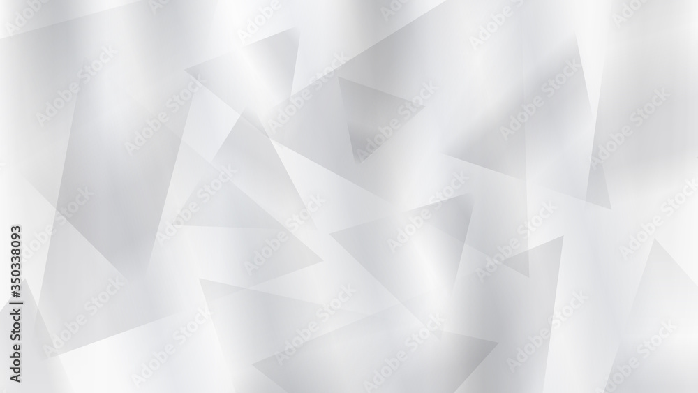 Poster Metal silver abstract background with triangles, vector illustration. Mirror texture. Elegant decoration gray surface. Abstract white and gray background chrome or aluminium texture. Mirror surface.