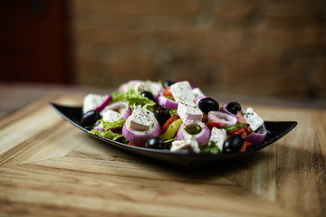 Fototapeta na wymiar salad with red onion