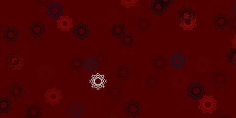 Light Blue, Red vector pattern with abstract shapes.