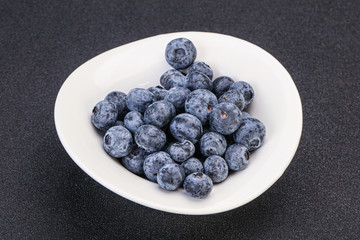 Sweet fresh juicy blueberries heap