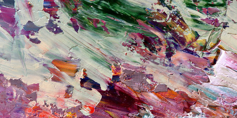 Colorful abstract background wallpaper. Modern motif visual art.  Mixtures of oil paint. Trendy...