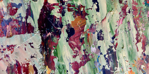 Colorful abstract background wallpaper. Modern motif visual art.  Mixtures of oil paint. Trendy...