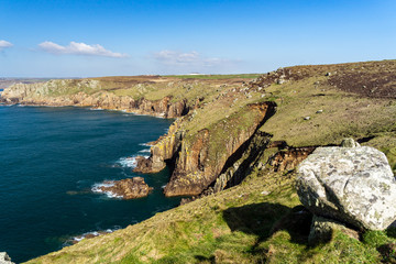 Obraz premium Lands End Cornwall England UK
