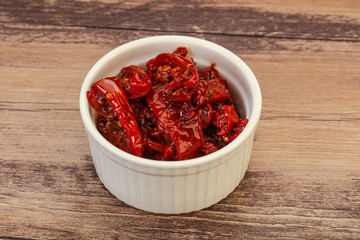 Dried tomato with olive oil