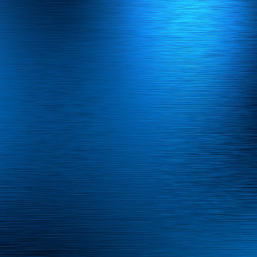 Blue Anodized Alloy Background Texture. 3D Render of Brushed Surface of Metal Sheet.