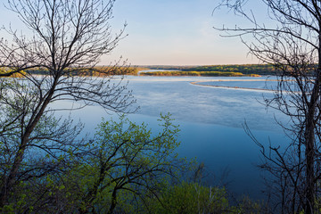 overlooking spring lake and river valley