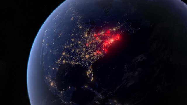 Reported Cases In North America. Map Shows Terror Attacks, Events, Accidents, Chemical Leakage, Bombings, Coronavirus Infections, Deaths.