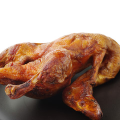 Peking Duck, China's most famous dish on white background