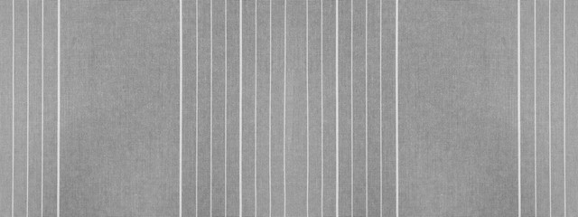 Gray grey white striped natural cotton linen textile texture background banner panorama 