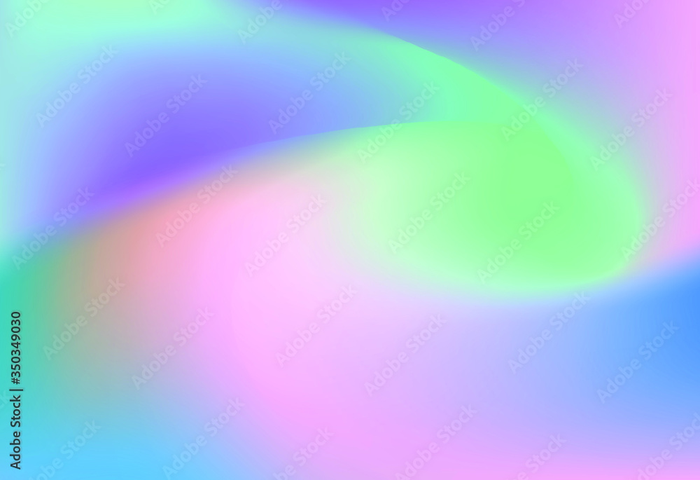 Aufkleber iridescent holographic background with colorful gradient stains. multicolored vivid blurred backdrop
