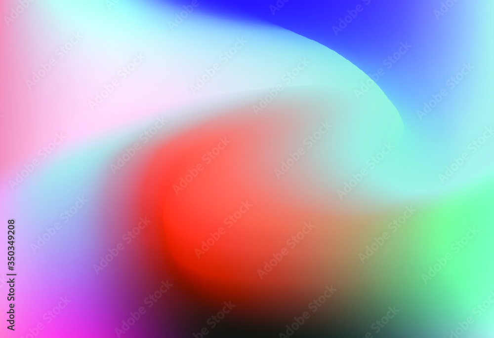Poster iridescent holographic background with colorful gradient stains. multicolored vivid blurred backdrop