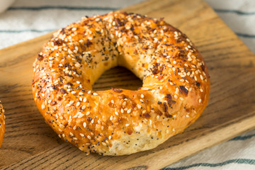 Homemade Toasted Everything New York Bagel