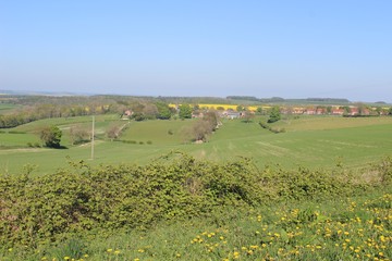 Huggate, East Riding of Yorkshire, from the west.