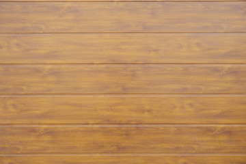 New plastic fence or gate in wood look.