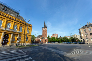 Fototapeta na wymiar District court in Szekesfehervar, Hungary