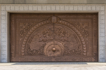 The gate of International Friendship Exhibition Hall, North Korea