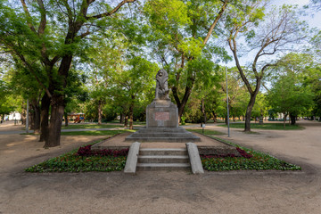 Hungarian World War memorial at the Zich park in Szekesfehervar, Hungary
