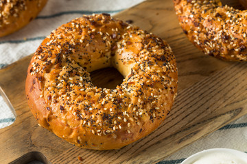 Homemade Toasted Everything New York Bagel