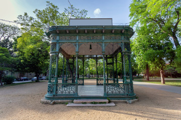 Zichy park pavilion in Szekesfehervar, Hungary