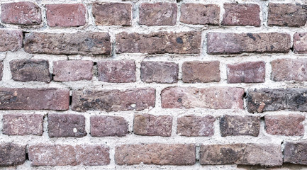 Old and crumbld brick wall