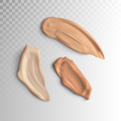 3d realistic concealers, three tone smear.