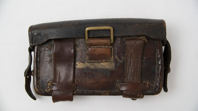 M1874 Pattern Imperial German Ammunition Pouch dated 1881. This was originally for 11mm ammunition for the single shot, bolt action 1871 Mauser and then the 1871/74 version with a tubular magazine. 