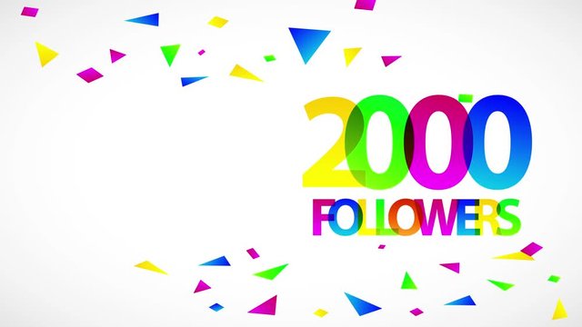 2000 followers gala sign for people sharing info with friends creating digital group connecting youth on universal scale