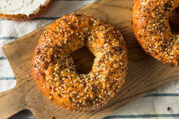 Homemade Toasted Everything New York Bagel