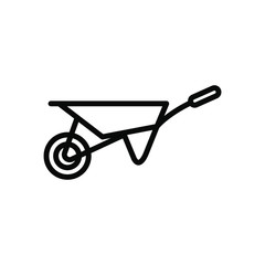 Wheel barrow icon template