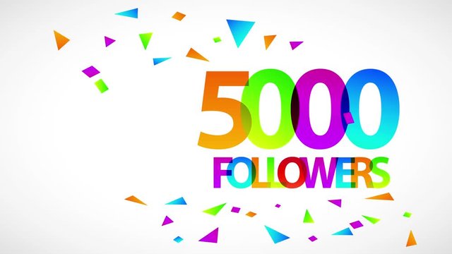 5000 followers celebration advertisement for structure search and browsing top on social media and rest of net