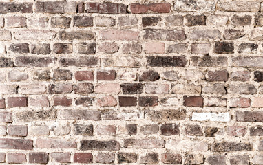 Old and crumbld brick wall