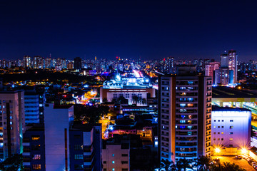 Night Sky of the Tatuapé Neighborhood in São Paulo Brazil