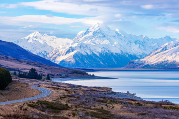 Obraz premium Aoraki Sunset Over Lake Pukaki