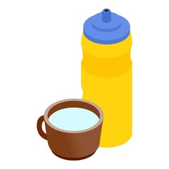 Sport drink icon. Isometric illustration of sport drink vector icon for web