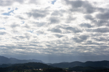 Fototapeta na wymiar Céu azul com nuvens