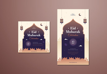 Eid Mubarak Social Media Layouts