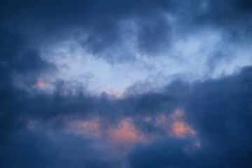 Sky air clouds Blue rain