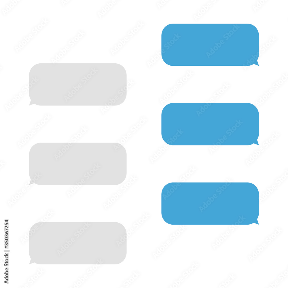 Aufkleber message bubbles vector text box chat