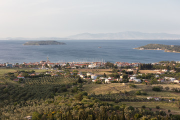 iskele-karantina/ Urla / Izmir / Turkey, MAY 11, 2020, Views from  small sea town