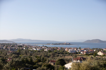 Fototapeta na wymiar Cesmealti / Urla / Izmir / Turkey, Views from a small sea town