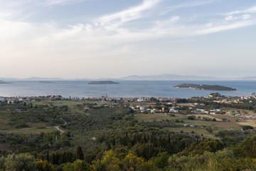 Fototapeta na wymiar Karantina Island landscape in Izmir, Urla (Quarantine Island)