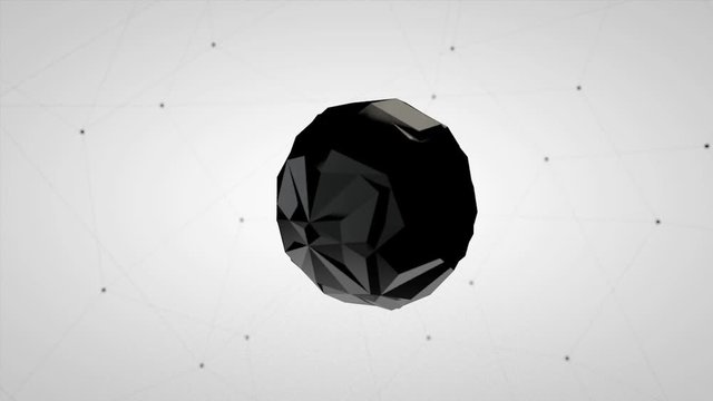 Concepto de &aacute;tomo representado en 3D